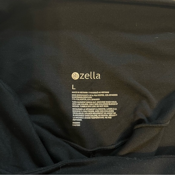 Zella Mamasana Live in Ankle Maternity Leggings in Black Size Large - Picture 5 of 5